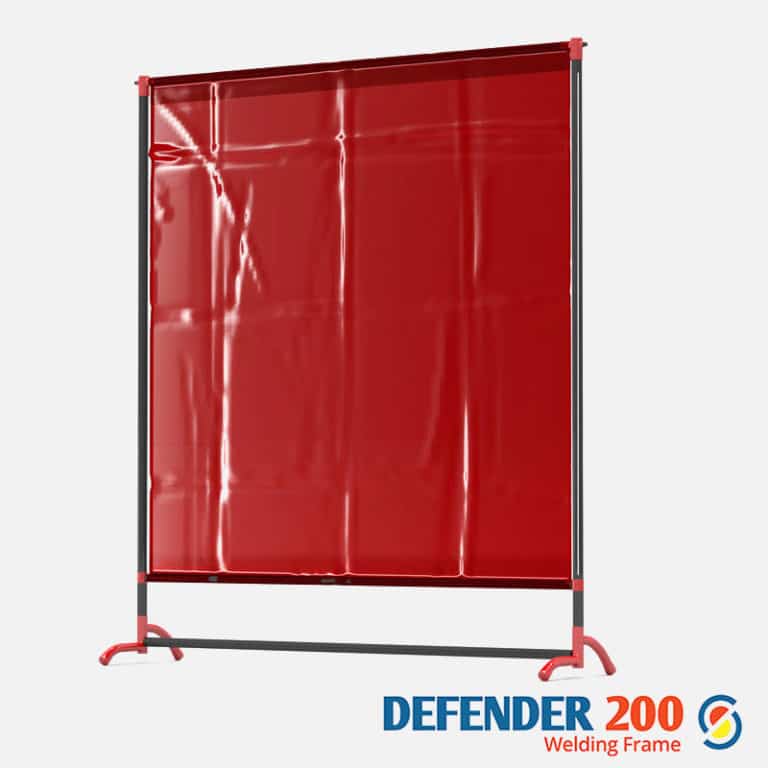 Welding Curtain With Frame (Defender 200 4’8″ x 6’3″) Welding Frames