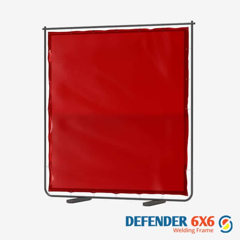 Welding Curtain With Frame (Defender 200 4’8″ x 6’3″) Welding Frames