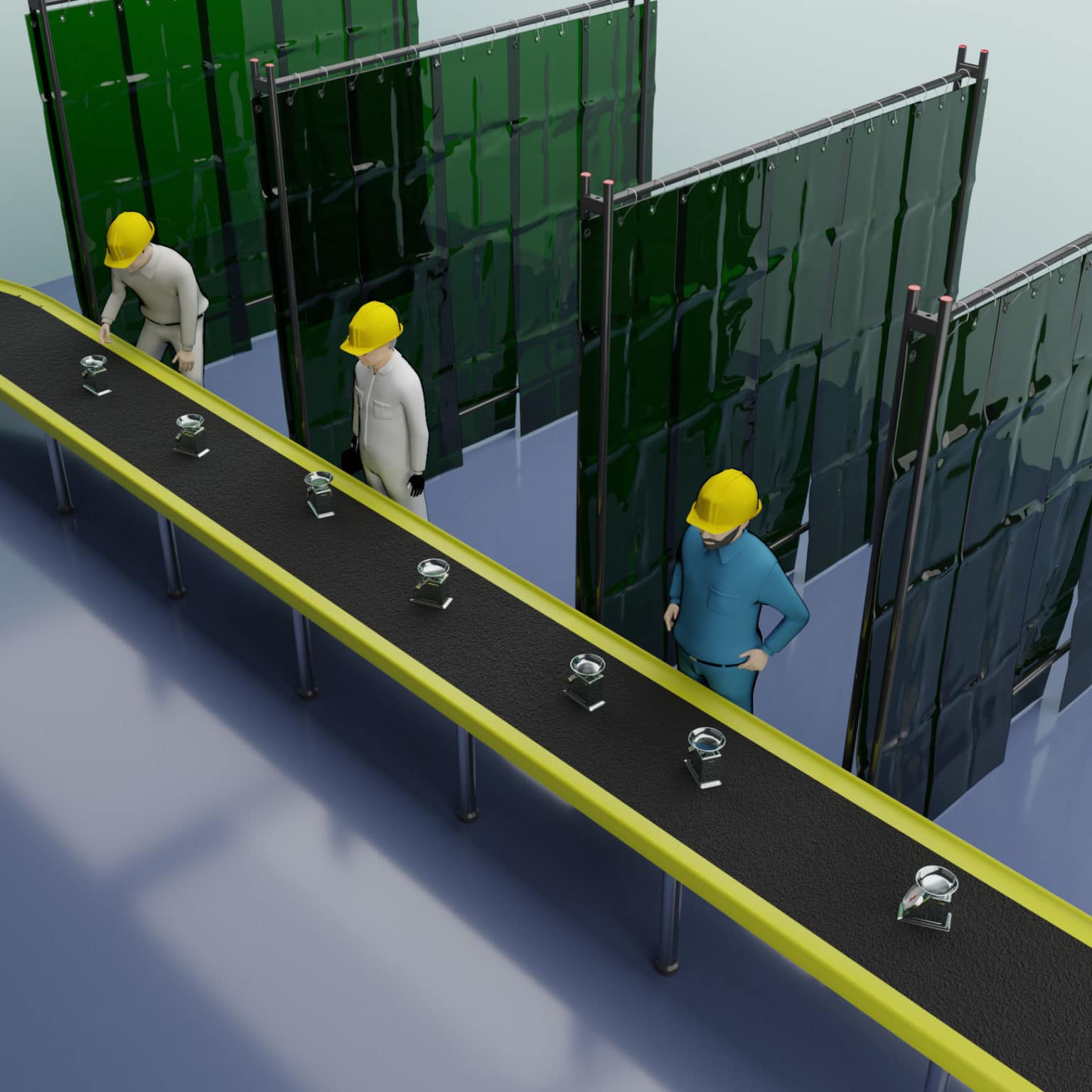 Welding Curtain With Frame (Defender 500 13’6″ X 6’3″) Welding Frames