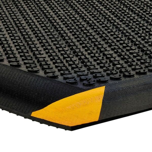 Welding Safety Mat Close Up Black and Yellow