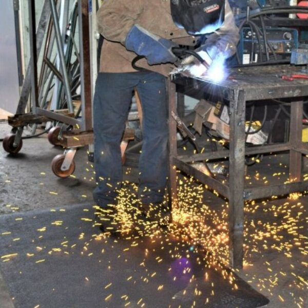 Welding Anti-Fatigue Mat In Use 2